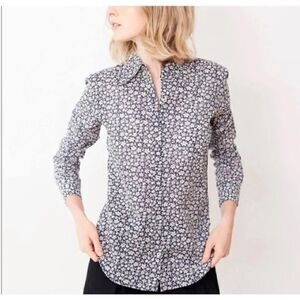 Nili Lotan Floral Kate Shirt XS NWT $275